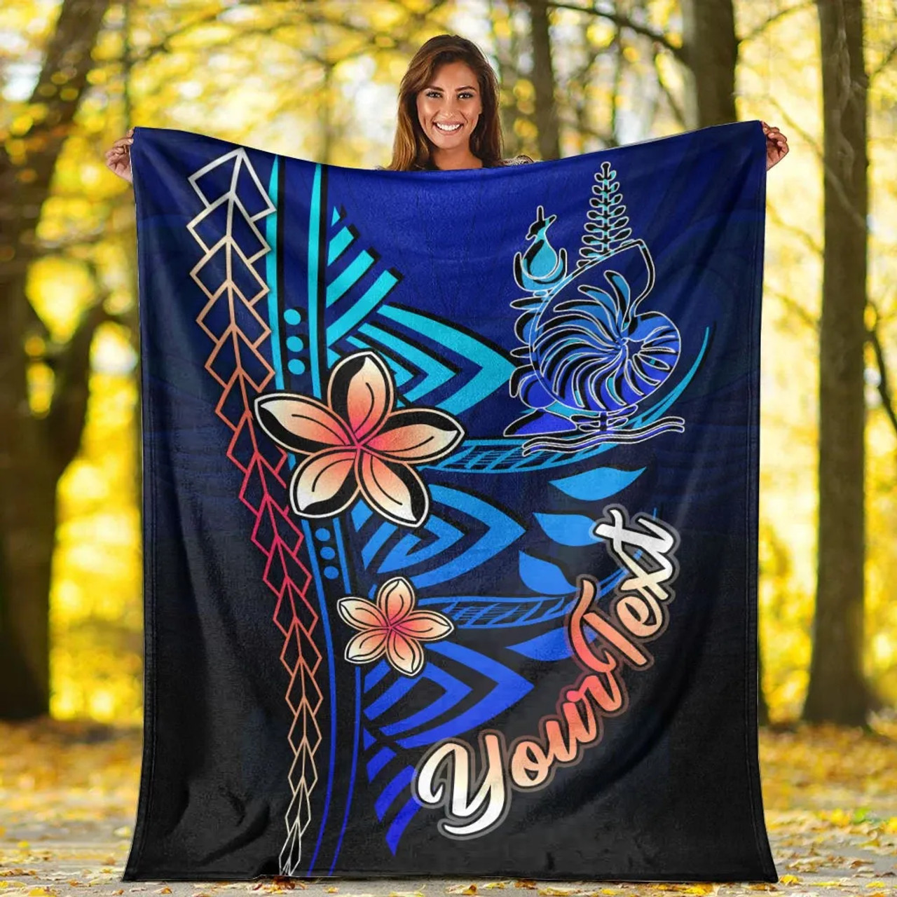 New Caledonia Custom Personalised Premium Blanket - Vintage Tribal Mountain 5