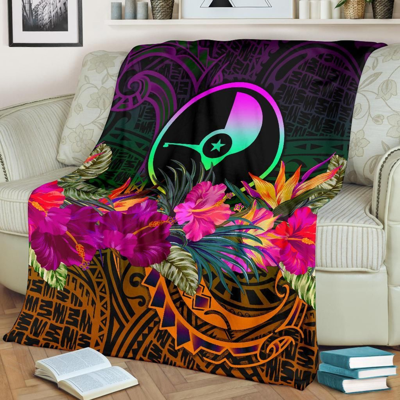 Yap Premium Blanket - Summer Hibiscus 2