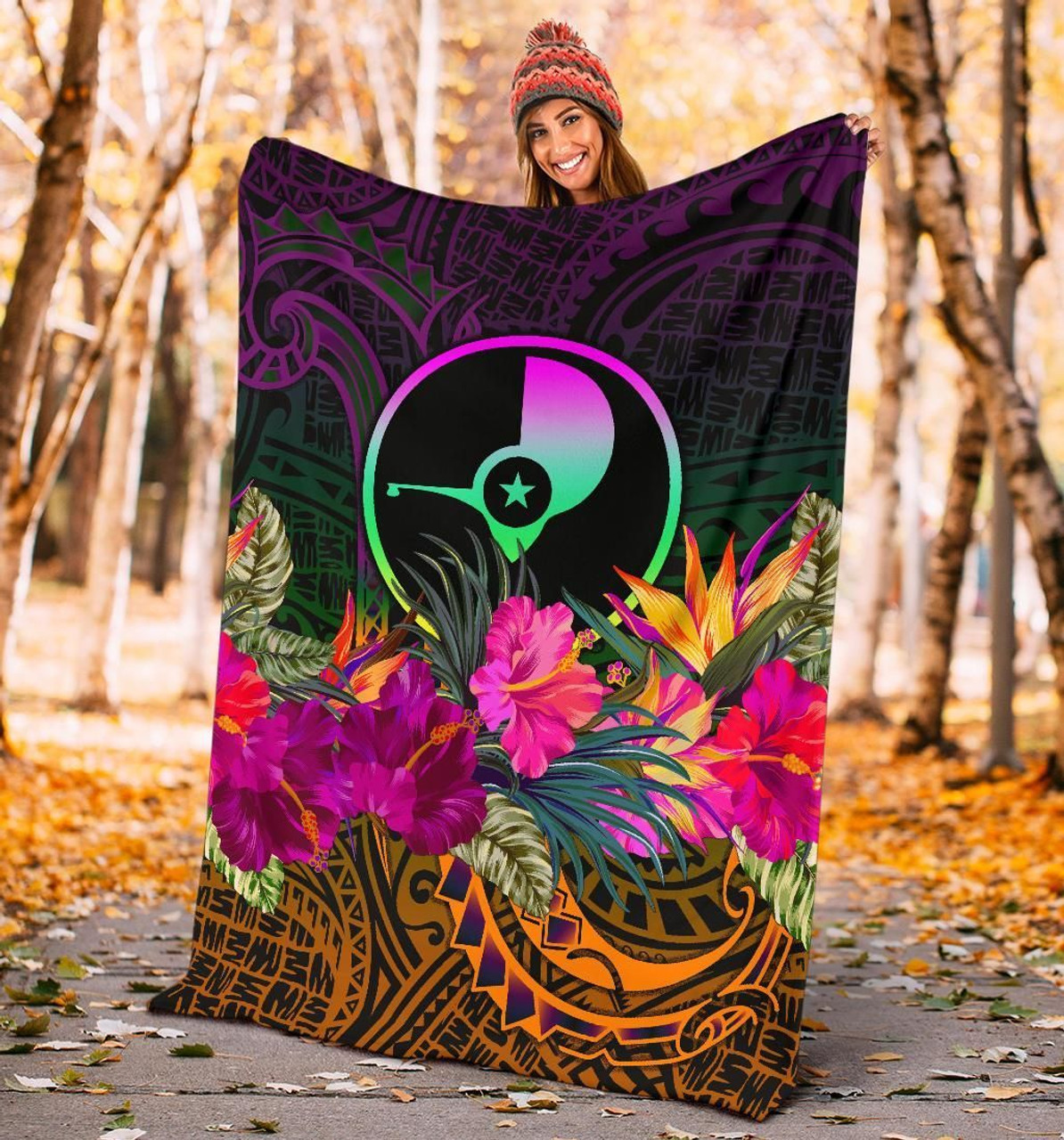 Yap Premium Blanket - Summer Hibiscus 4