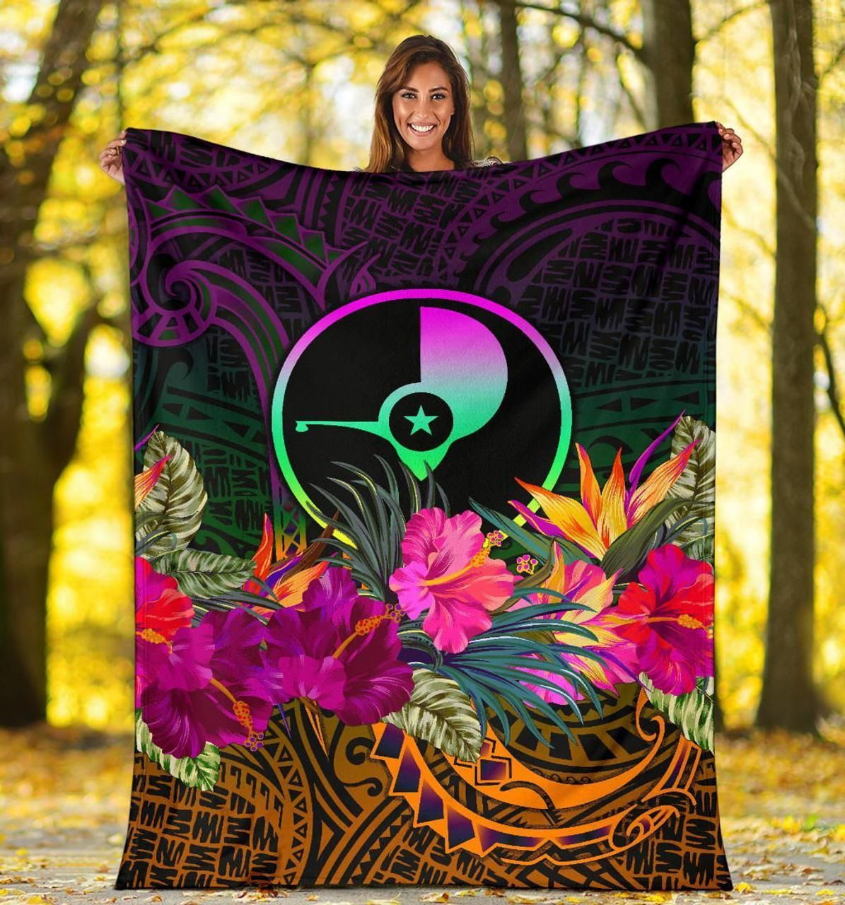 Yap Premium Blanket - Summer Hibiscus 5