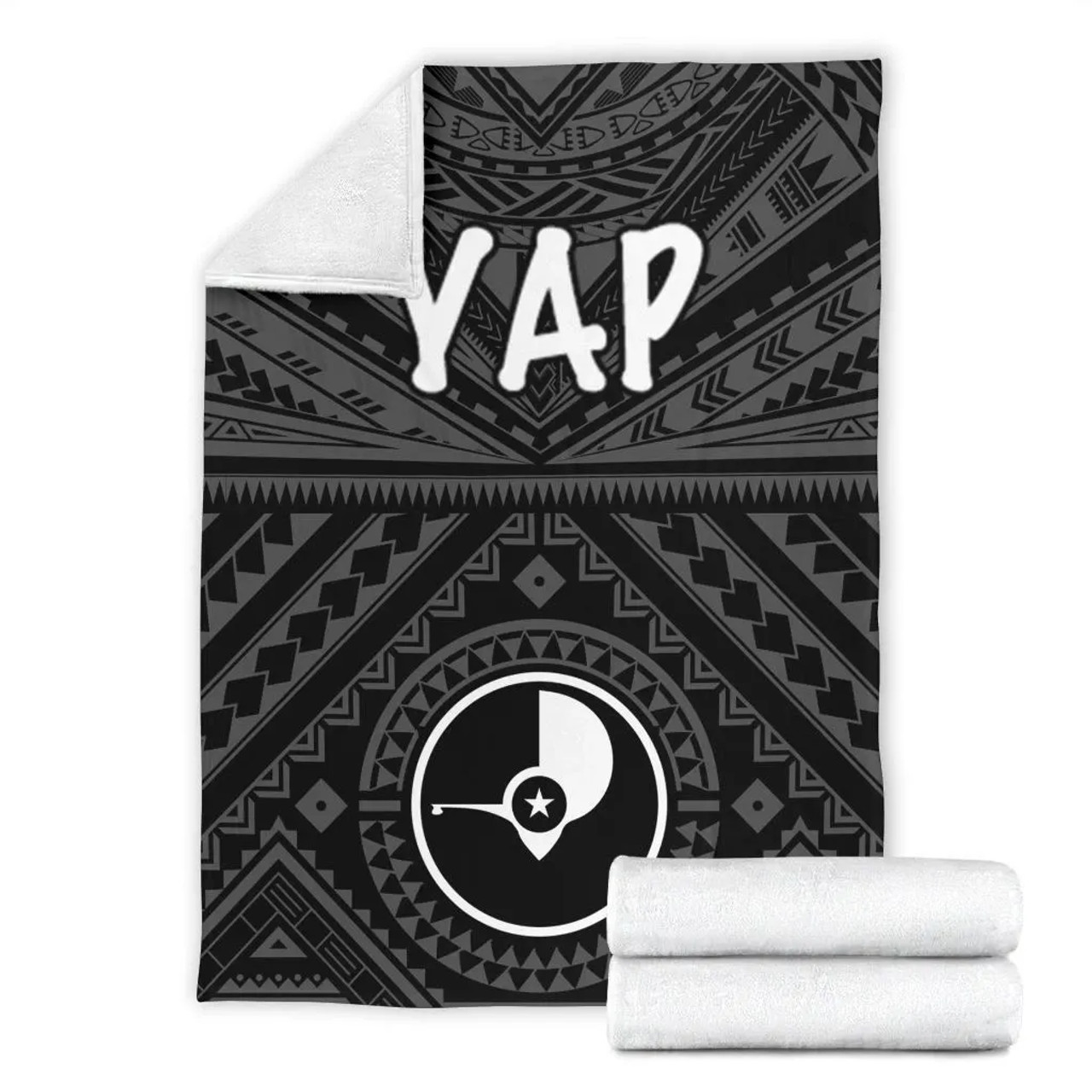 Yap Premium Blanket - Yap Seal With Polynesian Tattoo Style 7