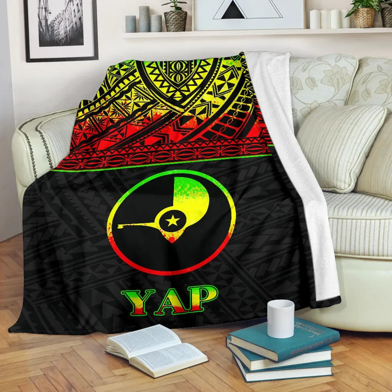 Yap Premium Blanket - Micronesian Reggae Version 1