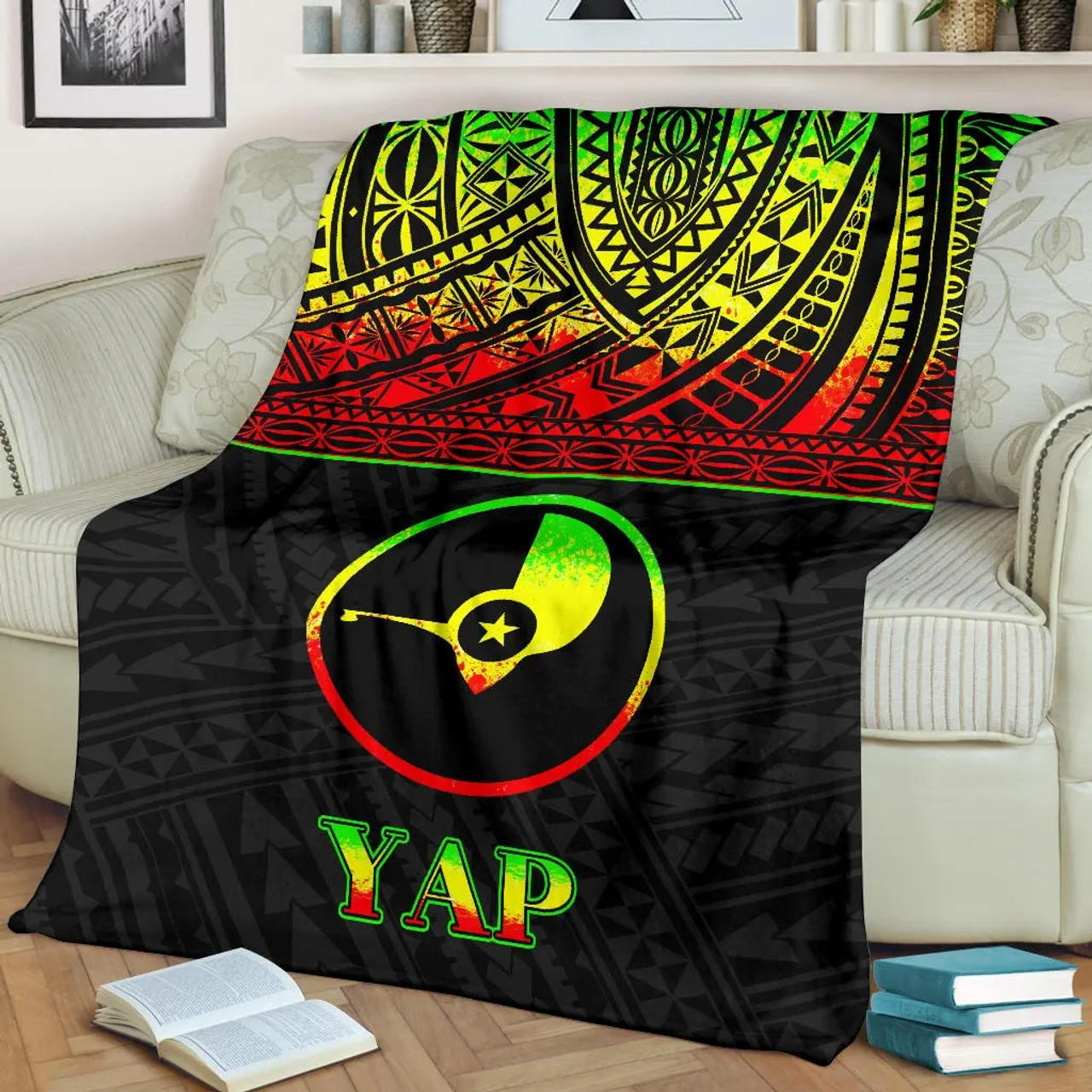 Yap Premium Blanket - Micronesian Reggae Version 2