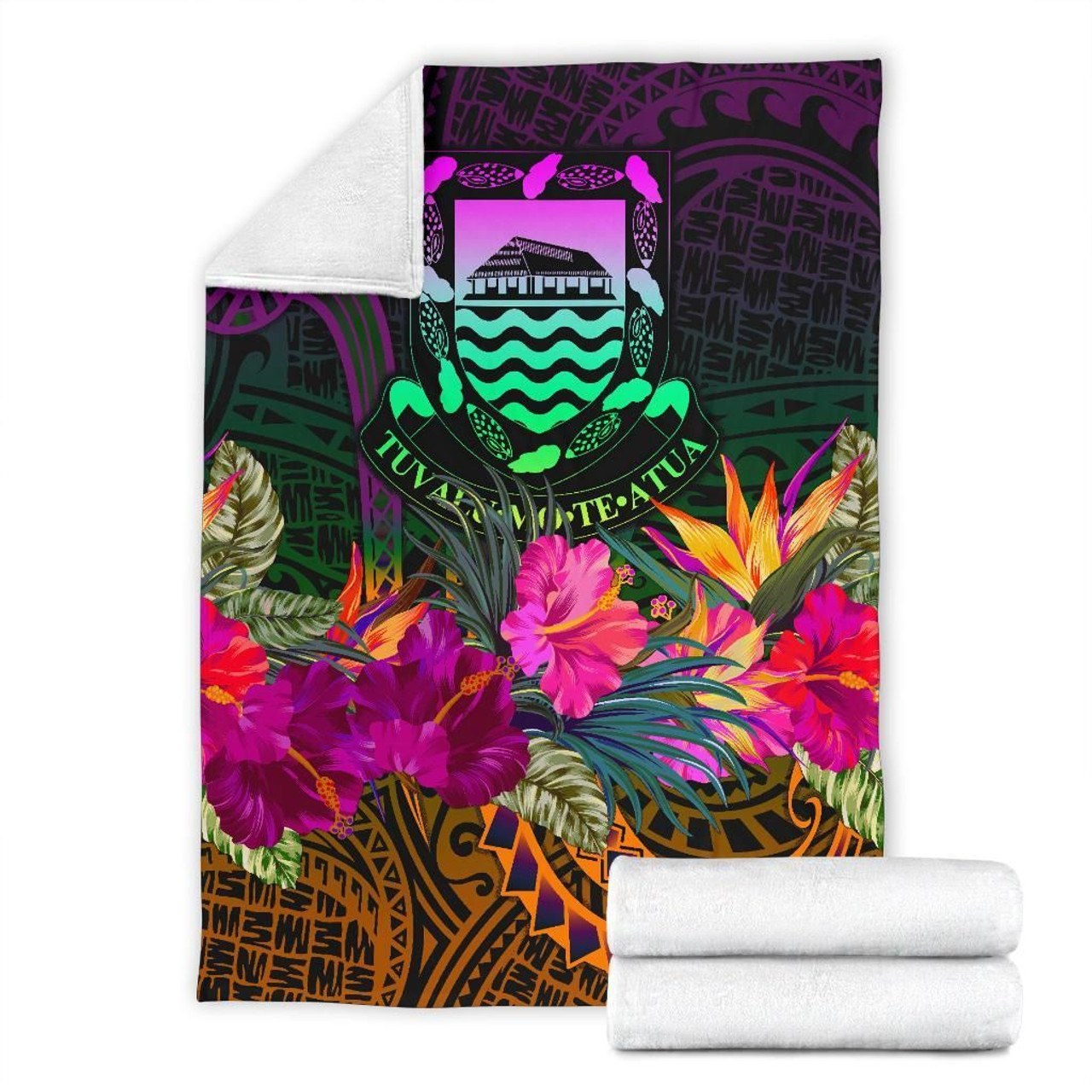Tuvalu Premium Blanket - Summer Hibiscus 7