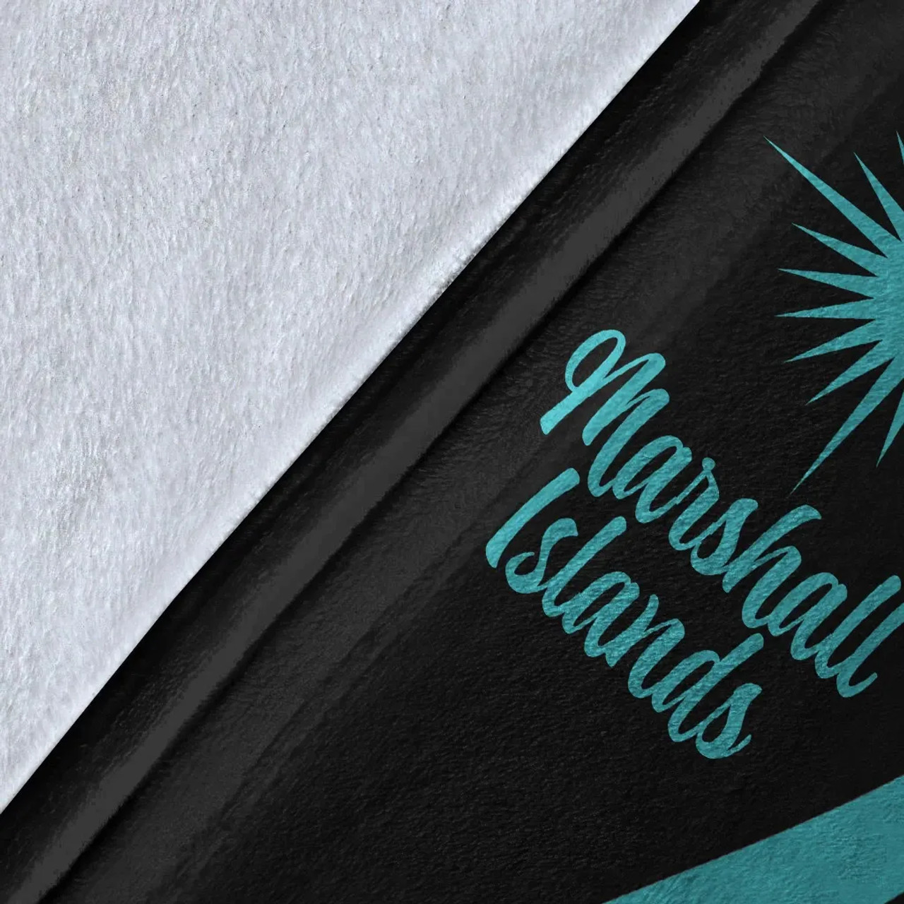 Marshall Islands Premium Blanket - Turquoise Polynesian Tentacle Tribal Pattern 8