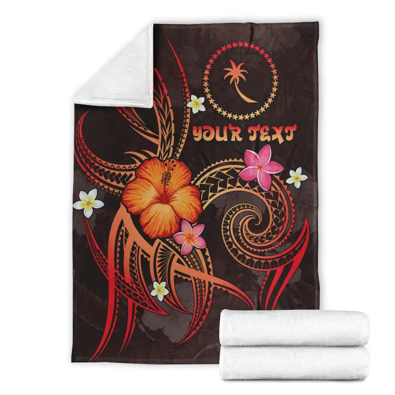 Chuuk Polynesian Personalised Premium Blanket - Legend of Chuuk (Red) 4