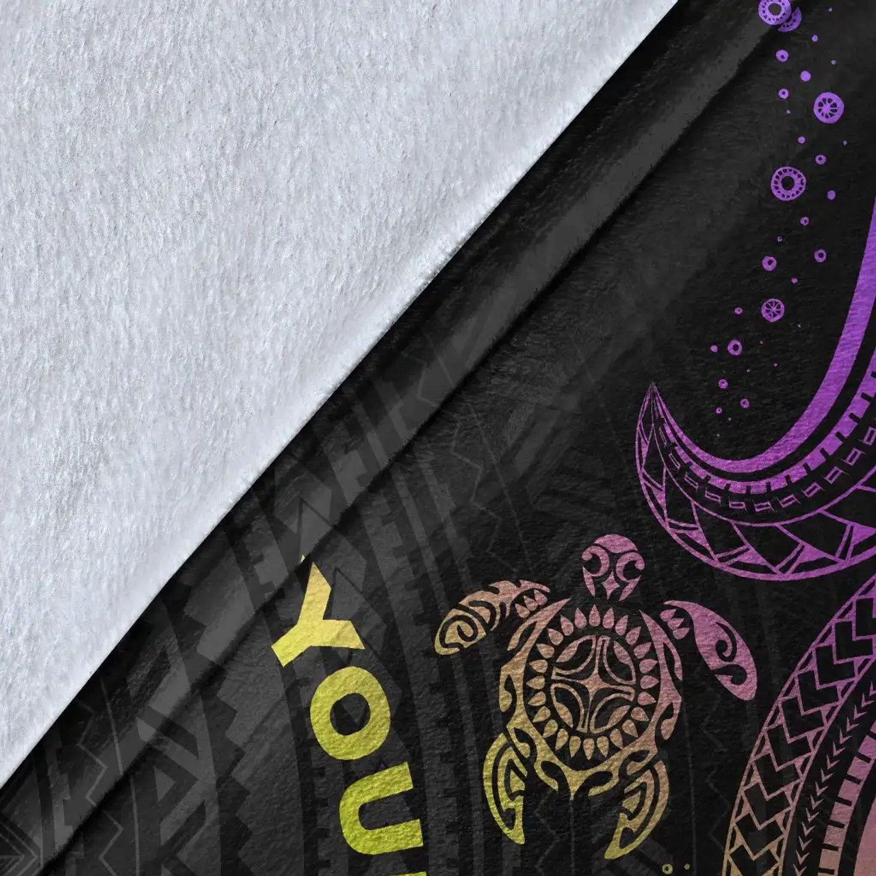 Pohnpei Custom Personalised Premium Blanket- Pink Turtle 7