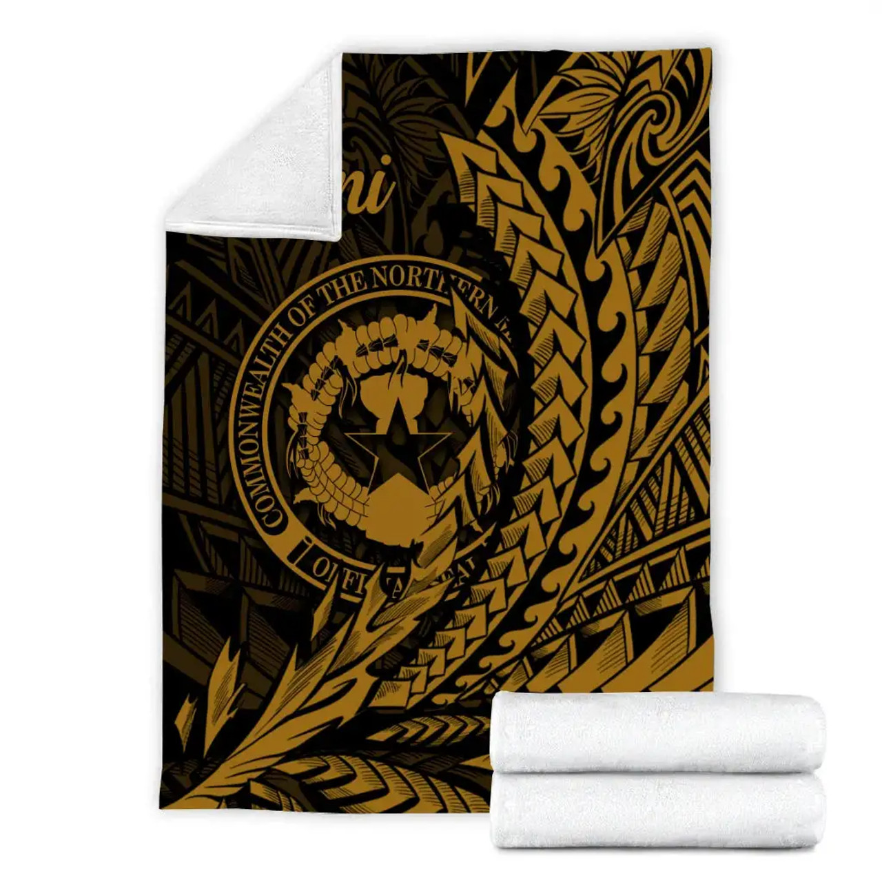 Northern Mariana Islands Premium Blanket - Wings style 5