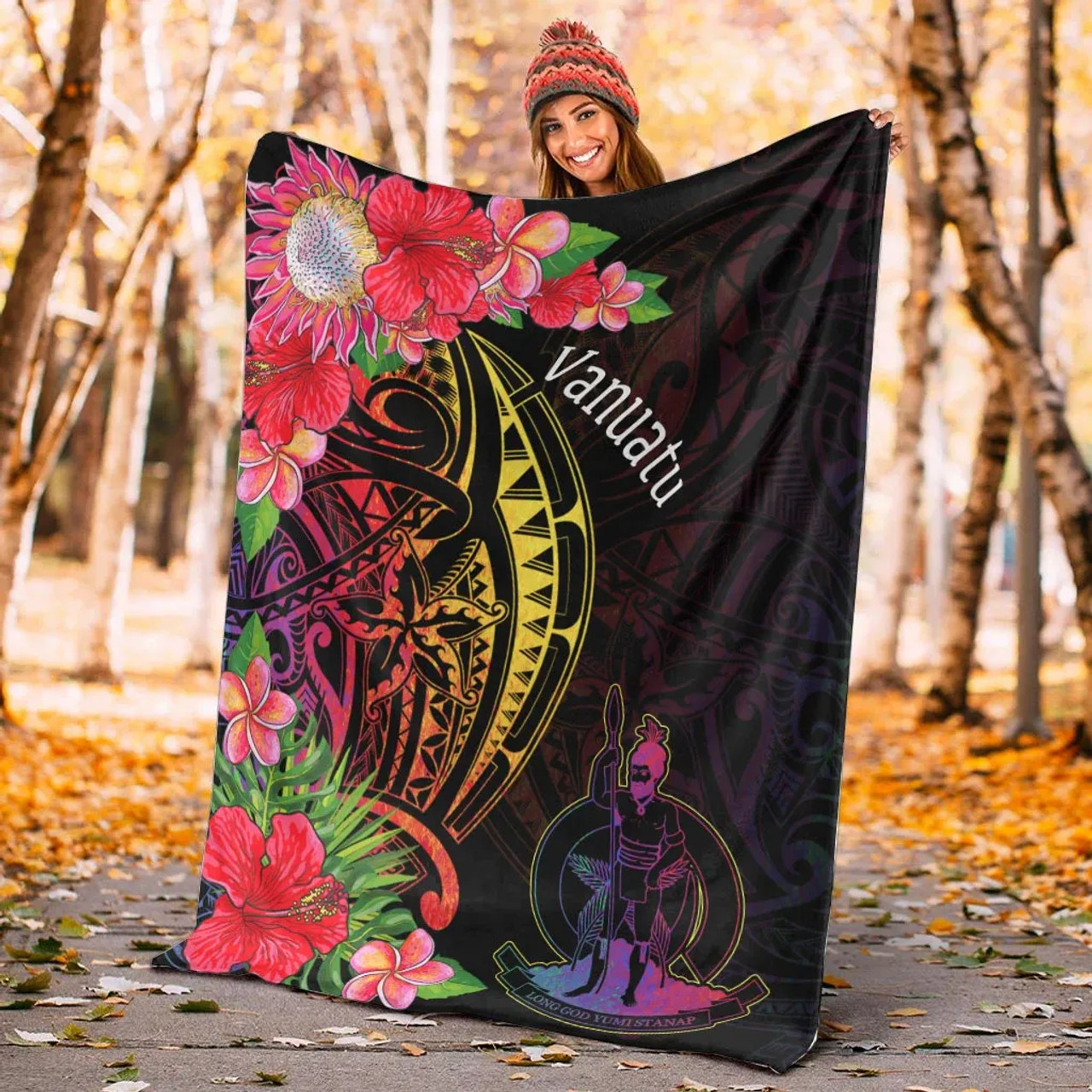 Vanuatu Premium Blanket - Tropical Hippie Style 4