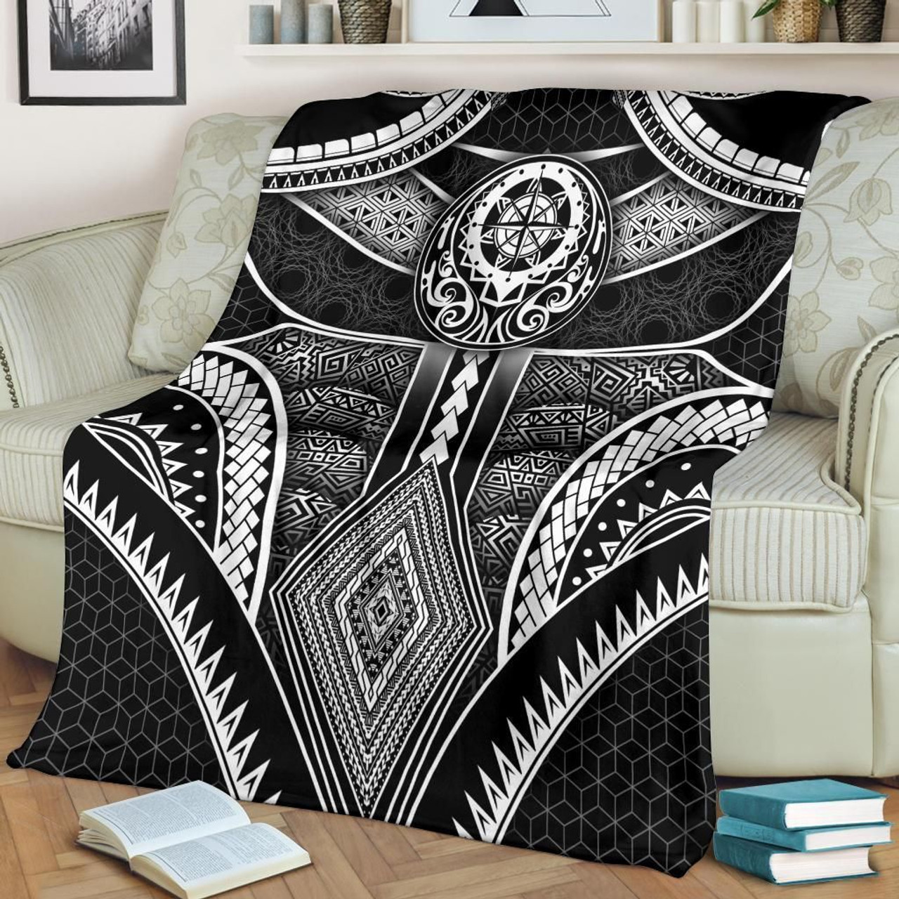 Polynesian Premium Blanket - Patterns Poly Unique 2