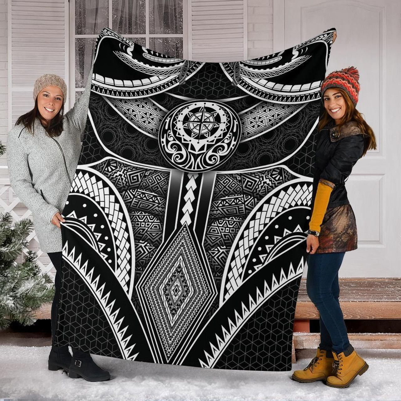 Polynesian Premium Blanket - Patterns Poly Unique 6