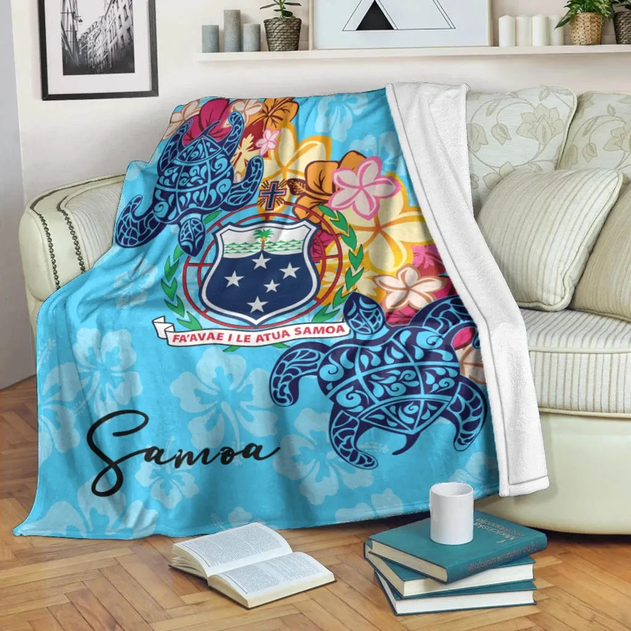 Samoa Premium Blanket - Tropical Style 1