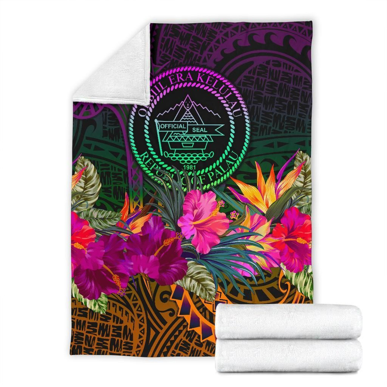 Palau Premium Blanket - Summer Hibiscus 7