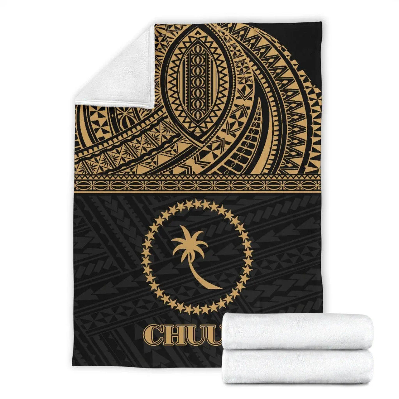 Chuuk States Premium Blanket - Gold Style 4