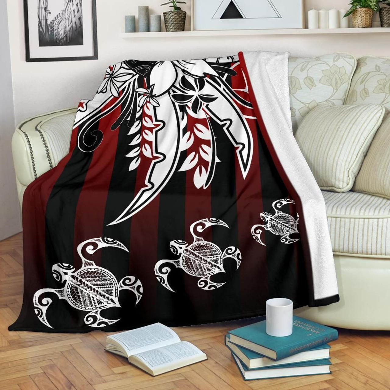 Yap State Premium Blanket - Vertical Stripes Style 2