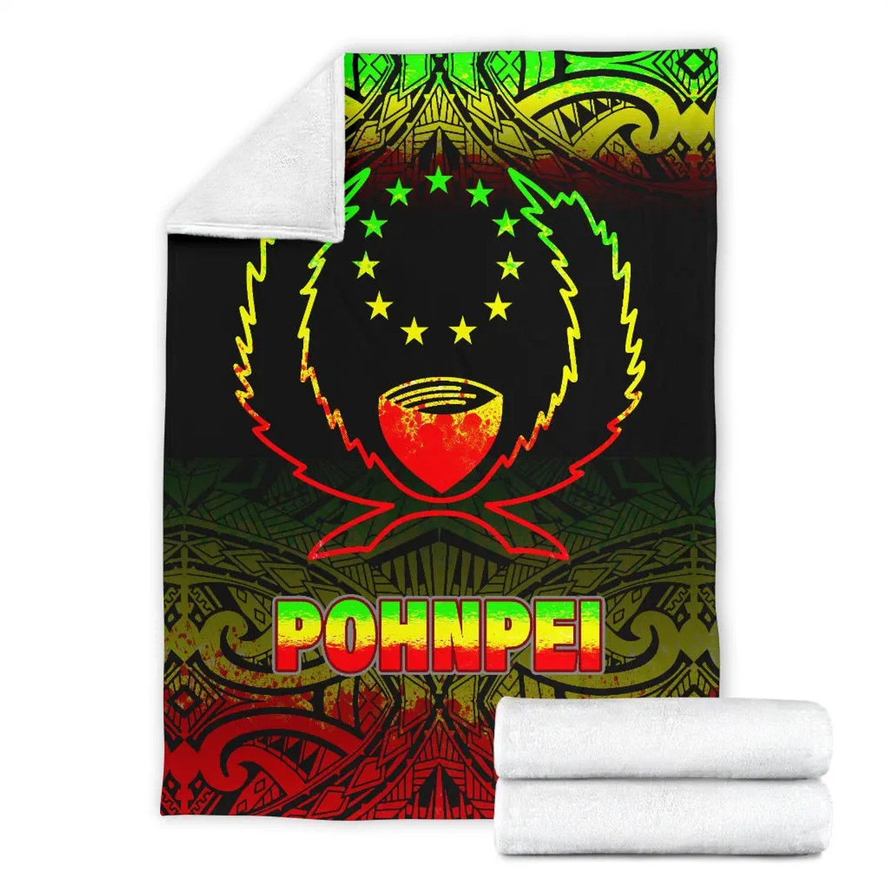 Pohnpei Premium Blanket - Reggae Fog Style 4