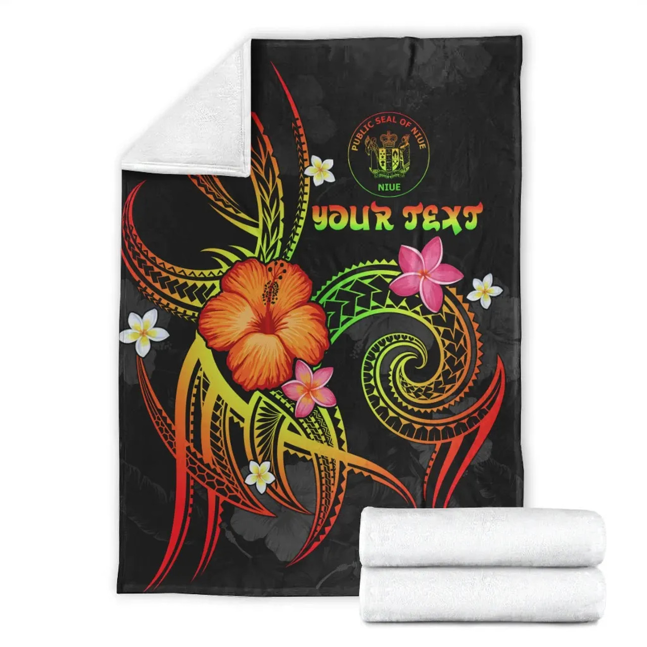 Niue Polynesian Personalised Premium Blanket - Legend of Niue (Reggae) 8
