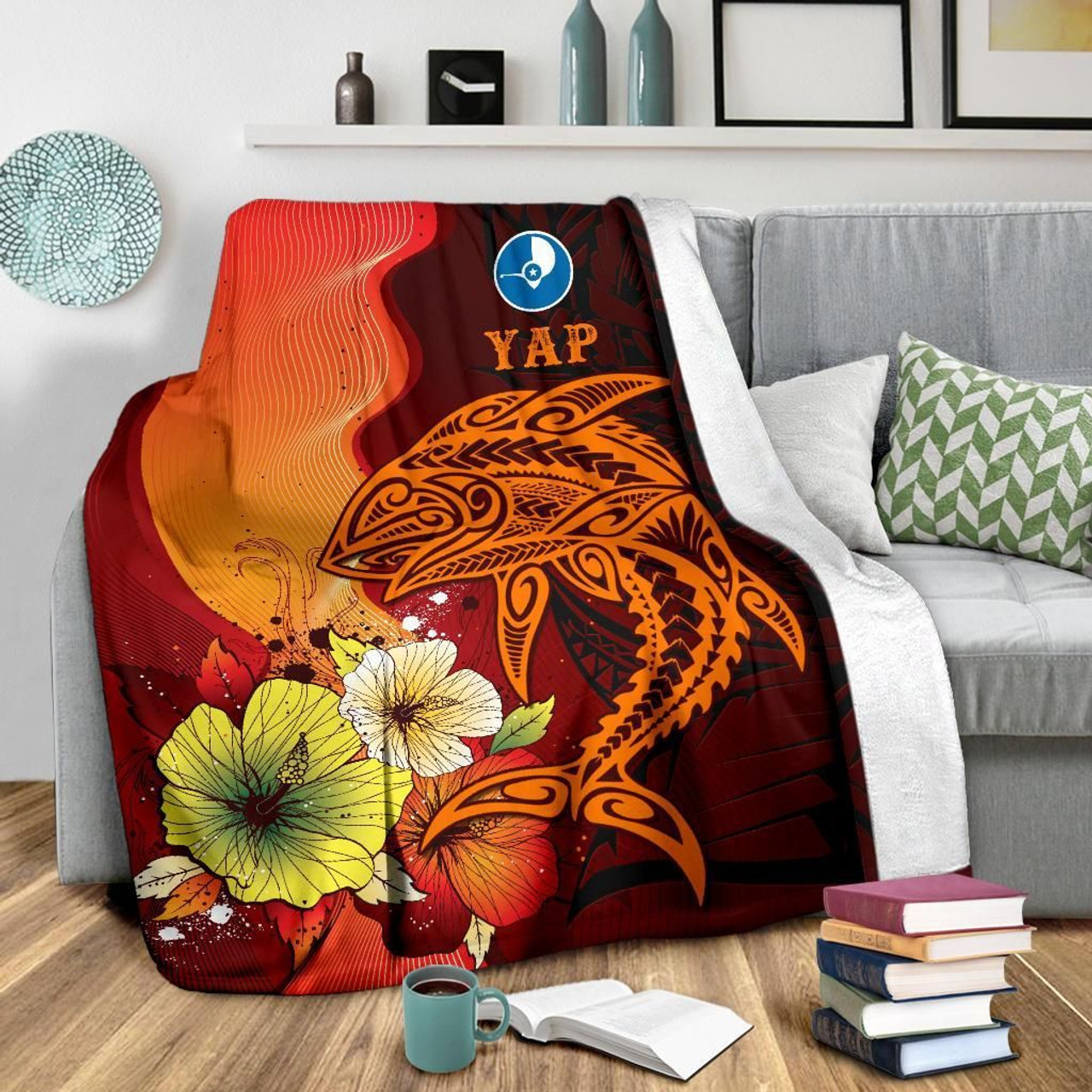 Yap Premium Blankets - Tribal Tuna Fish 3