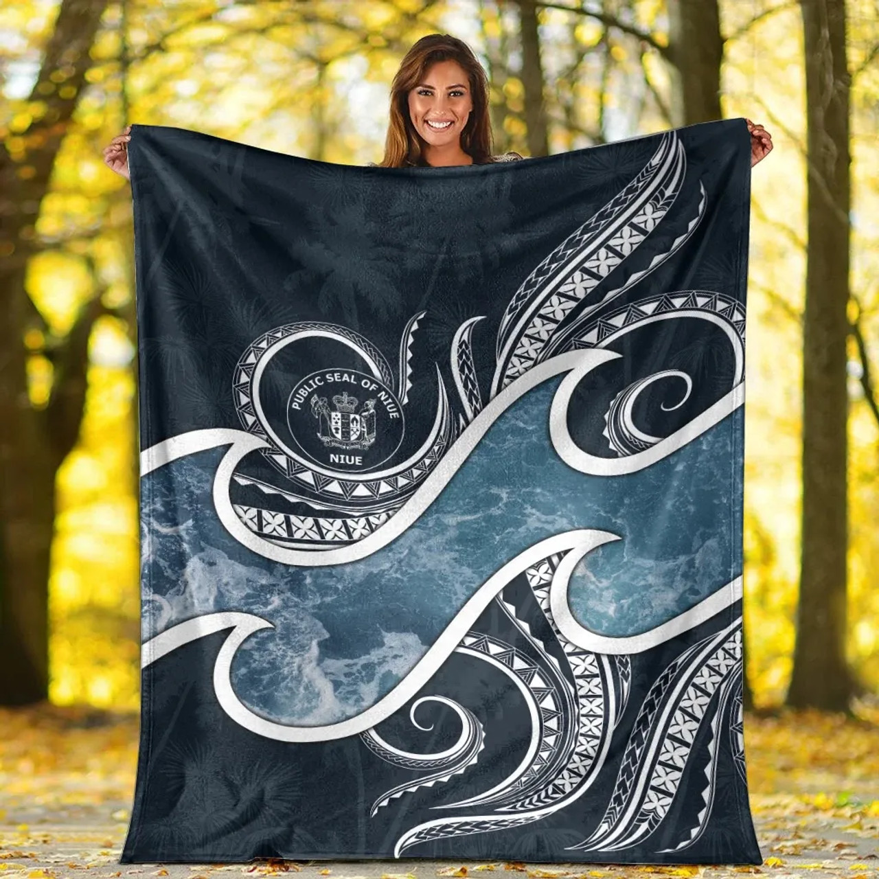 Niue Polynesian Premium Blanket - Ocean Style 4
