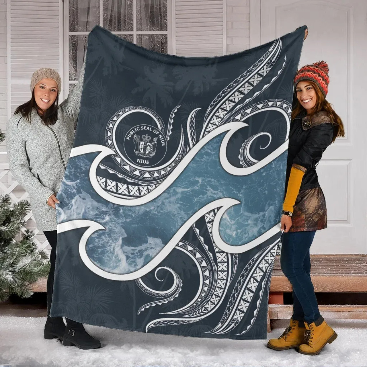 Niue Polynesian Premium Blanket - Ocean Style 5