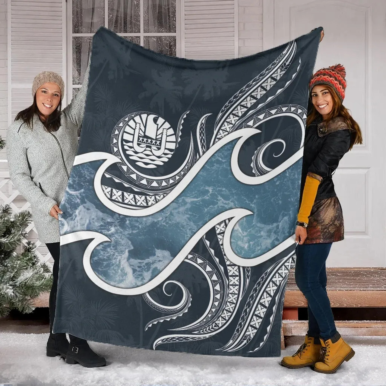 Tahiti Polynesian Premium Blanket - Ocean Style 4