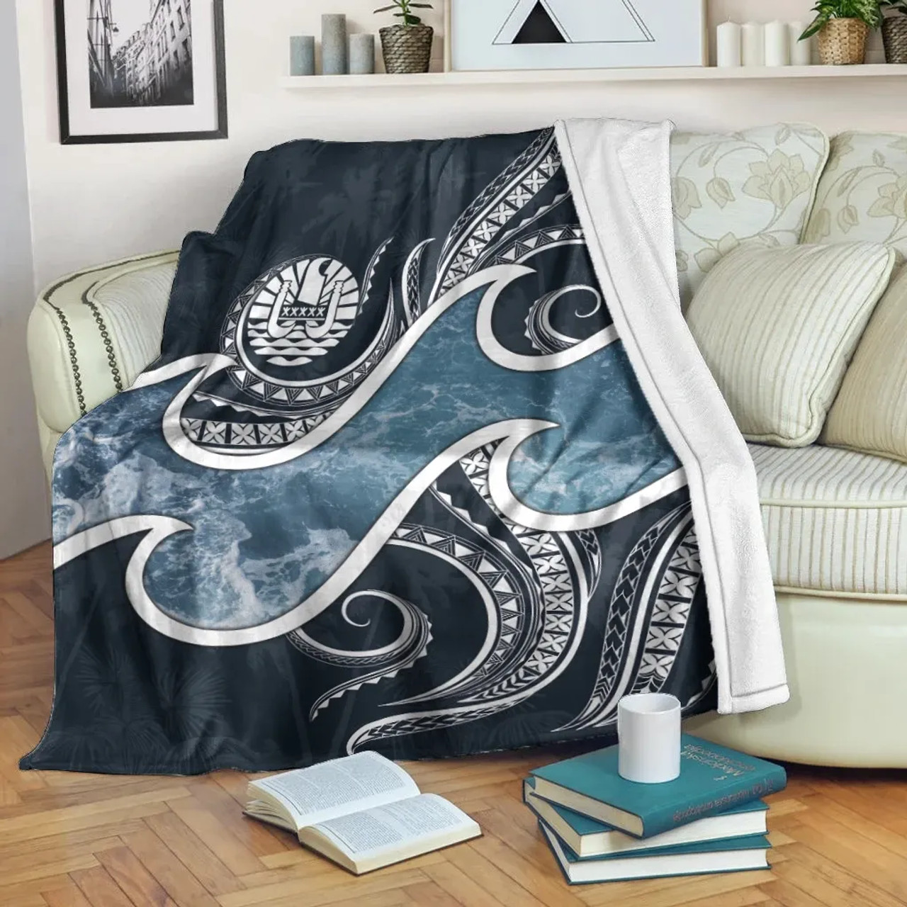 Tahiti Polynesian Premium Blanket - Ocean Style 7