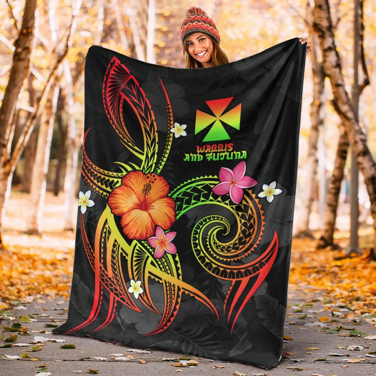 Wallis and Futuna Polynesian Premium Blanket - Legend of Wallis and Futuna (Reggae) 3