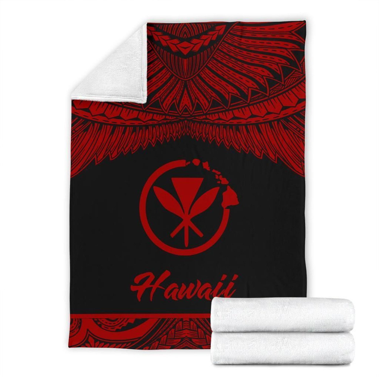 Hawaii Polynesian Premium Blanket - Hawaii Pride Red Version 7