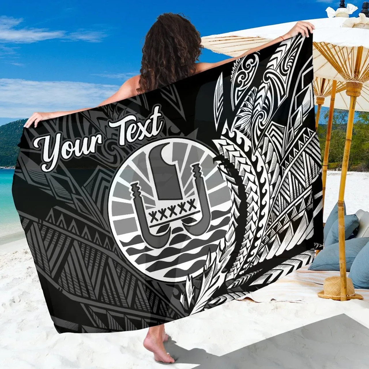 Tahiti Sarong - Custom Personalised Wings Style 1