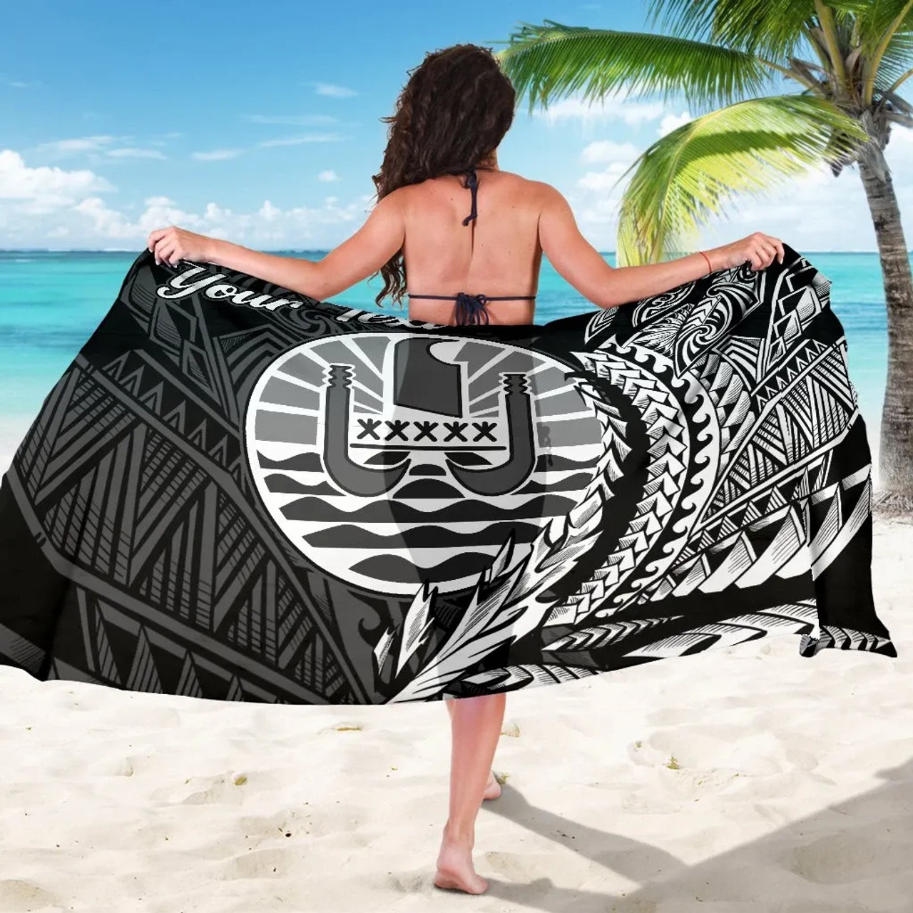 Tahiti Sarong - Custom Personalised Wings Style 5