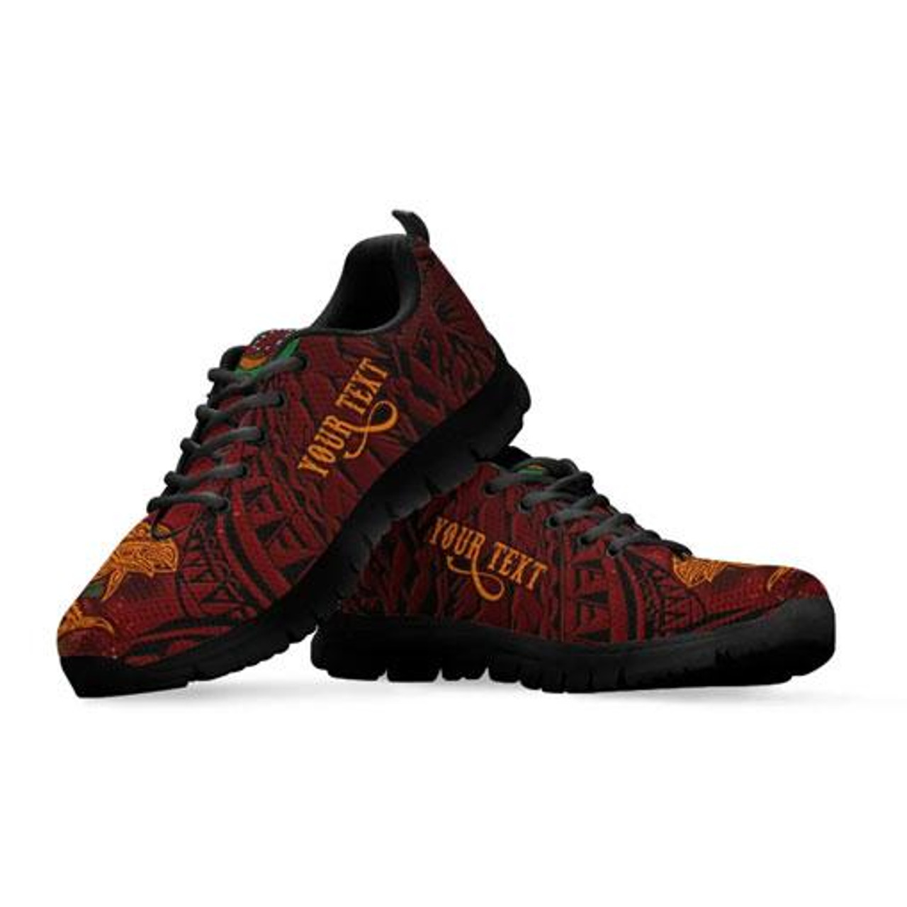 Pohnpei Custom Personalised Sneakers - Tribal Tuna Fish 2