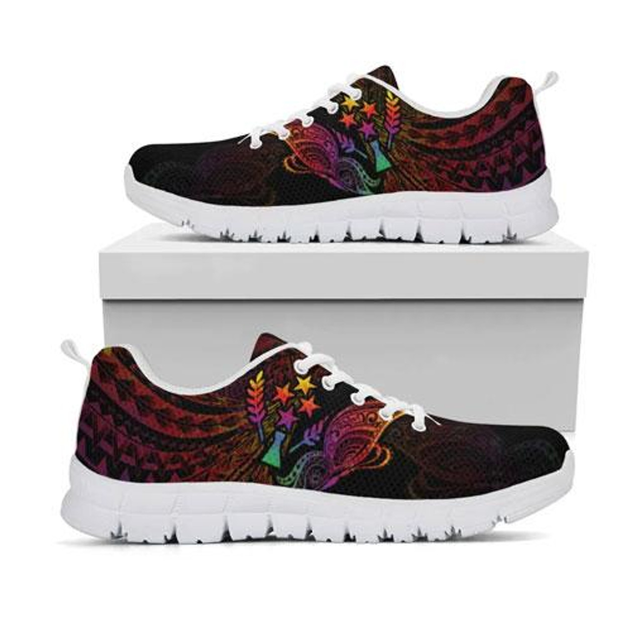 Kosrae State Sneakers - Butterfly Polynesian Style 6