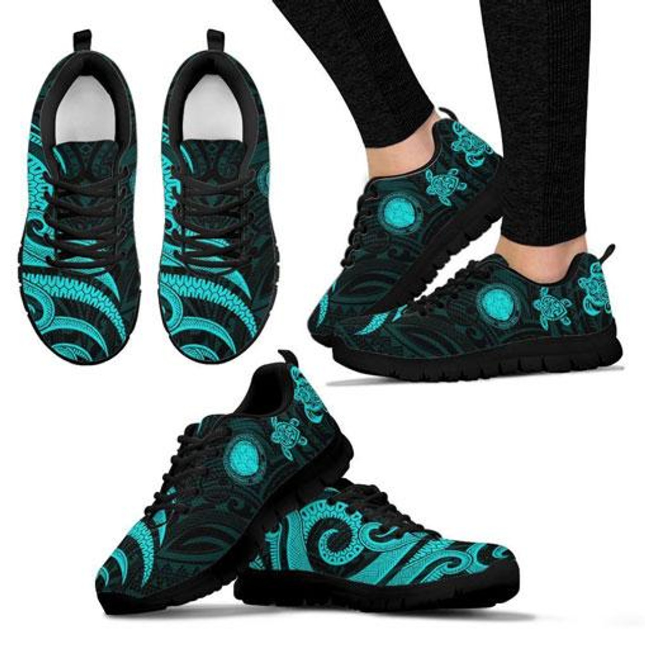 Northern Mariana Sneaker - Tentacle Turtle Turquoise 4