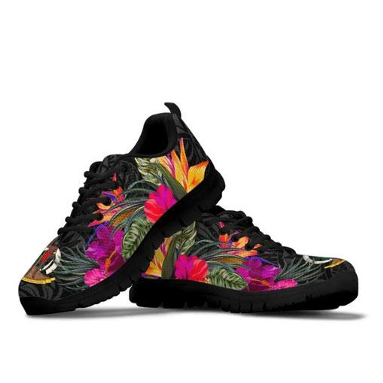 Vanuatu Sneakers - Hibiscus Polynesian Pattern 4