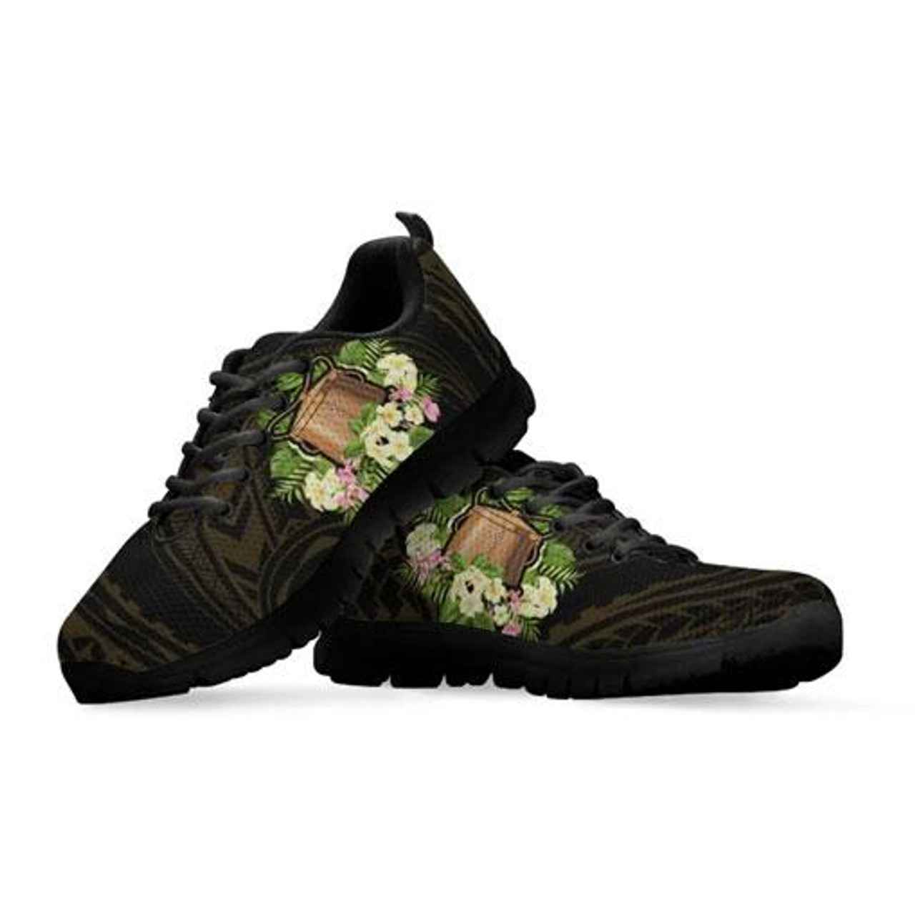 Tokelau Sneakers - Polynesian Gold Patterns Collection 10
