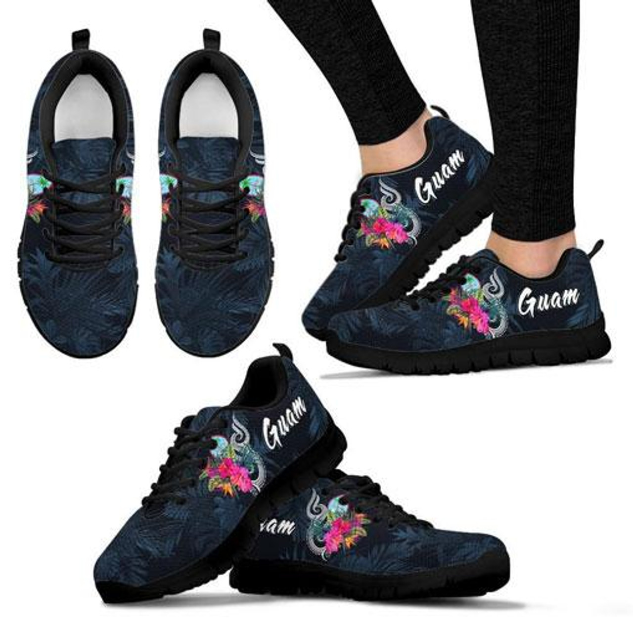 Guam Polynesian Sneakers - Tropical Flower 4