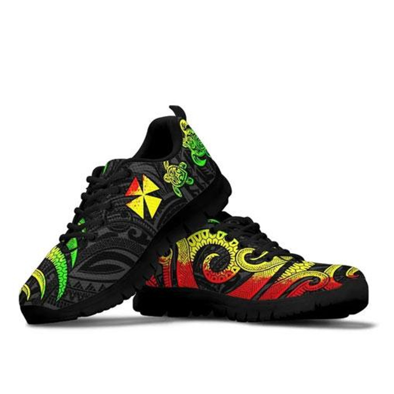 Wallis and Futuna Sneakers - Reggae Tentacle Turtle 2