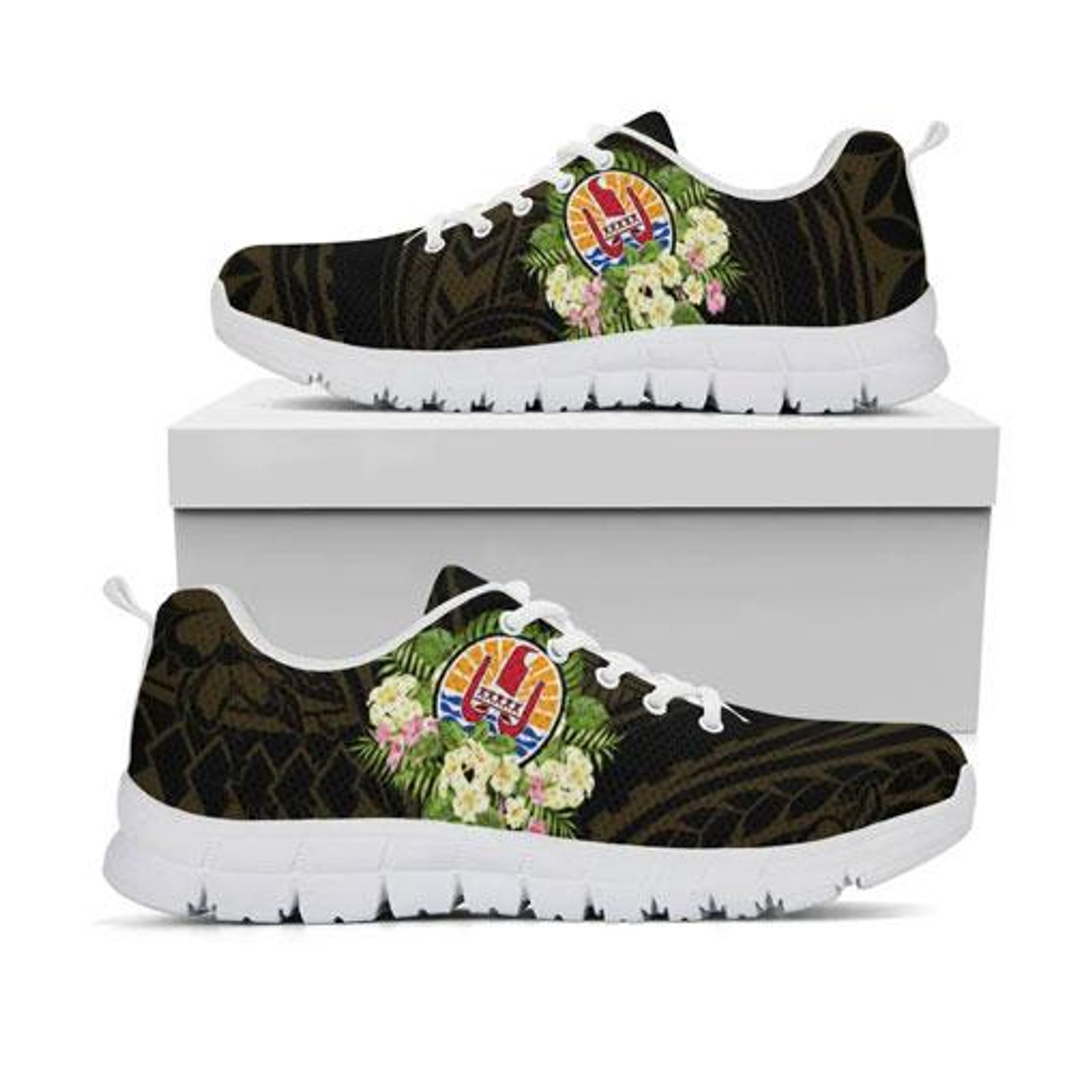 Tahiti Sneakers - Polynesian Gold Patterns Collection 6