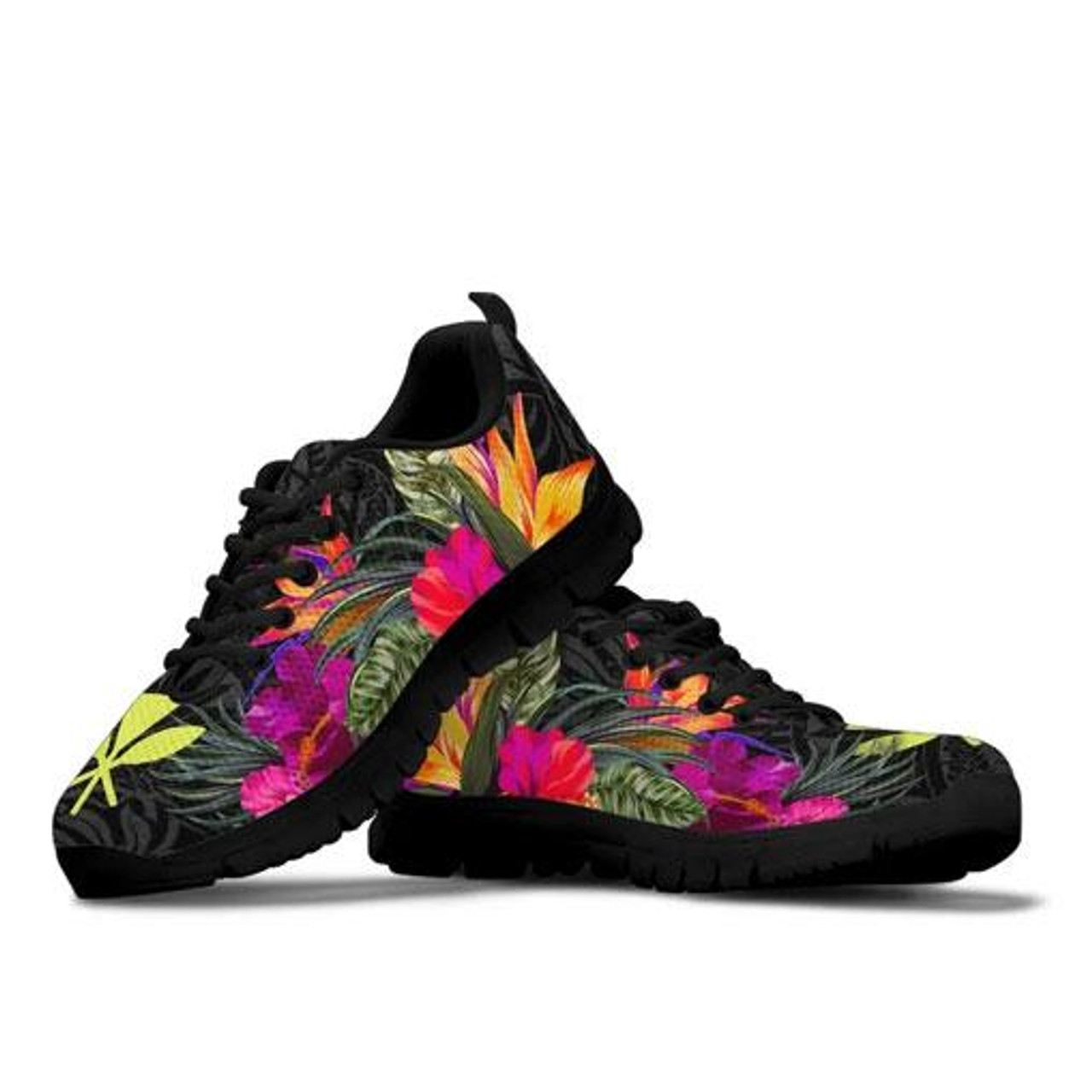 Hawaii Sneakers - Hibiscus Polynesian Pattern 2