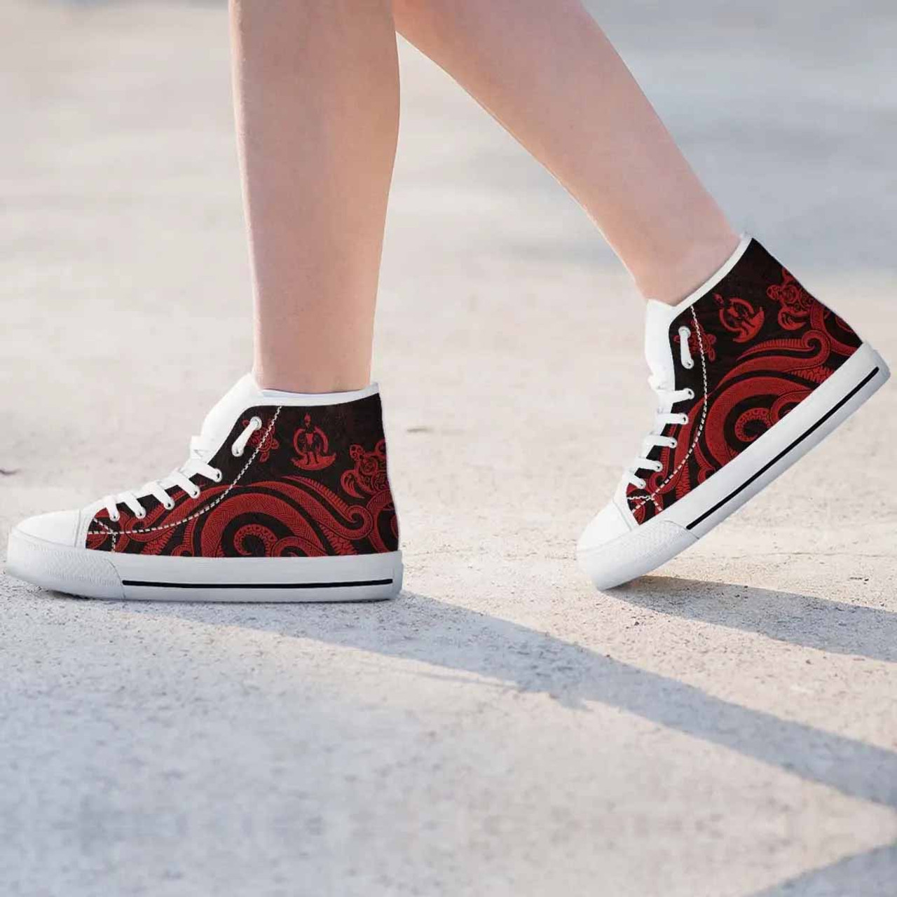 Vanuatu High Top Shoes - Red Tentacle Turtle 10