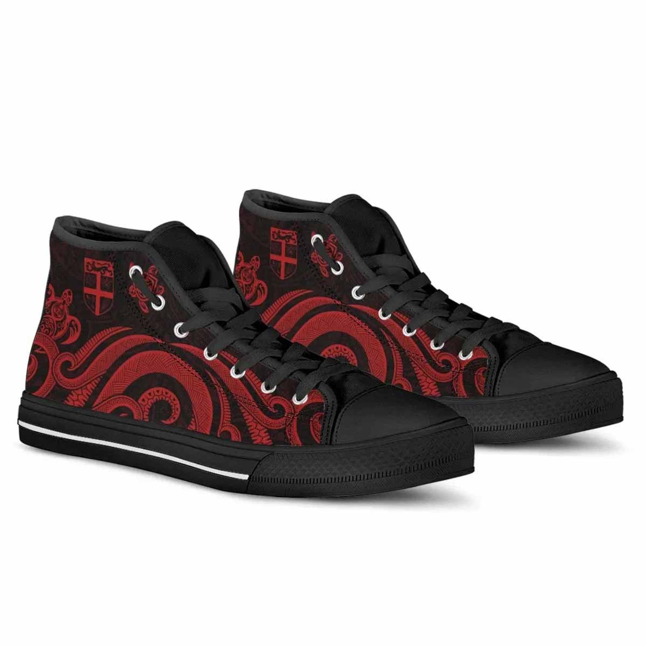 Fiji High Top Shoes - Red Tentacle Turtle 4