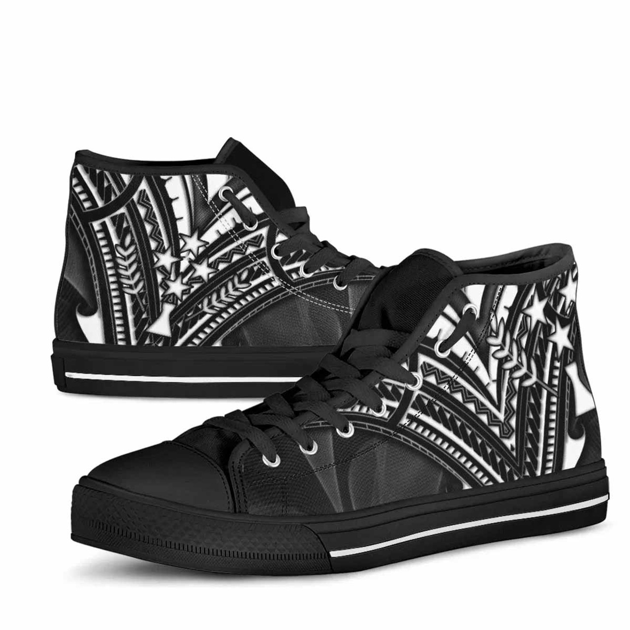 Kosrae State High Top Shoes - Cross Style 3