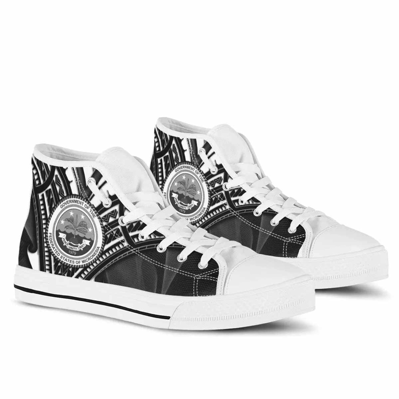Federated States of Micronesia High Top Shoes - Cross Style 7