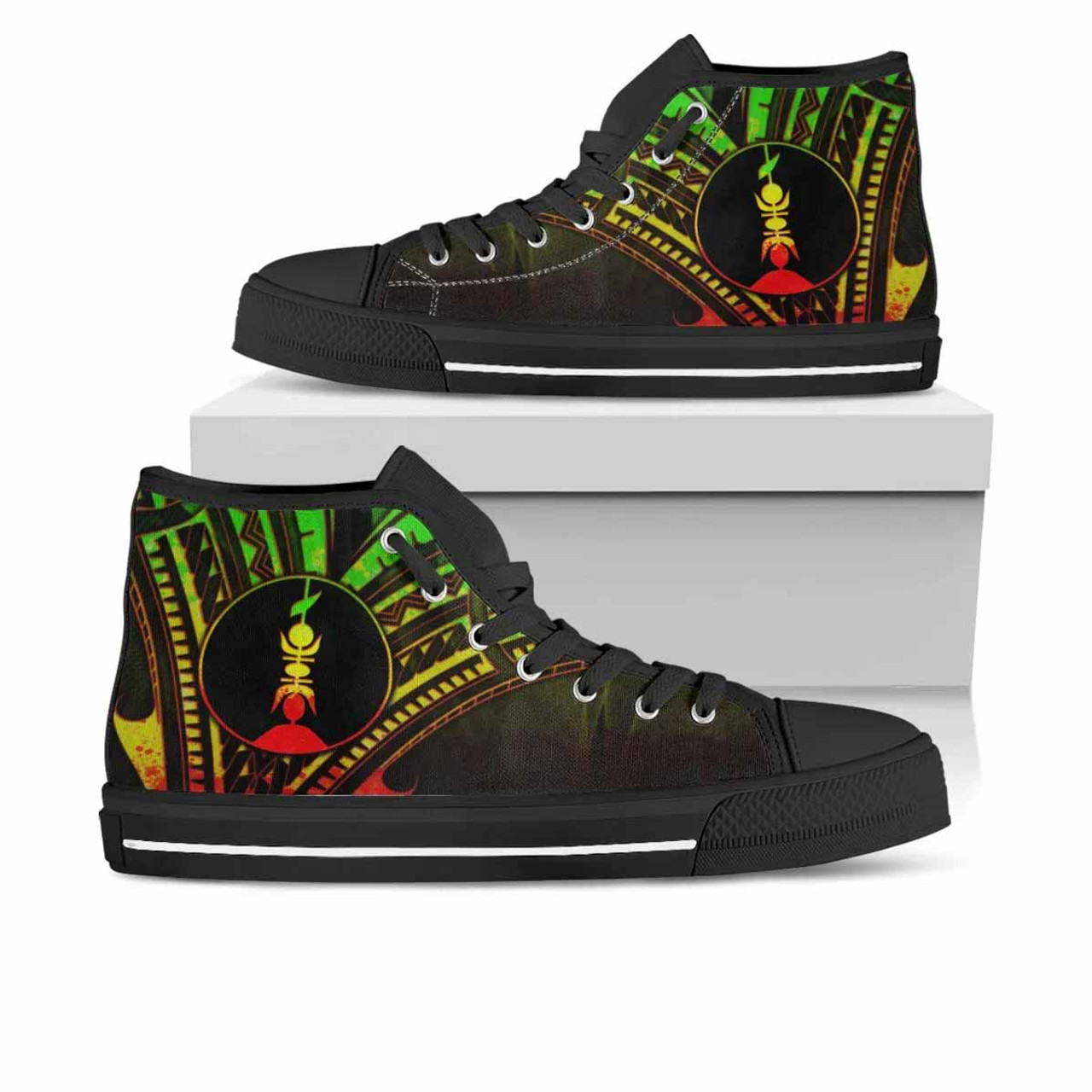 New Caledonia High Top Shoes - Cross Style Reggae Color 1