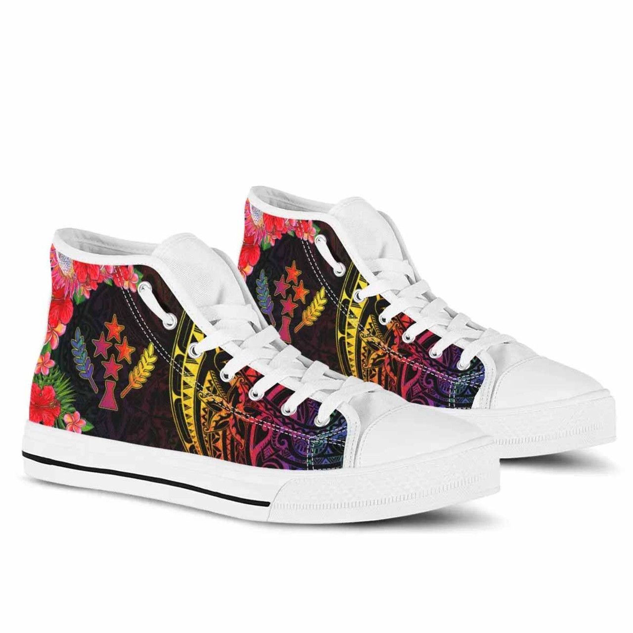 Kosrae State High Top Shoes - Tropical Hippie Style 7