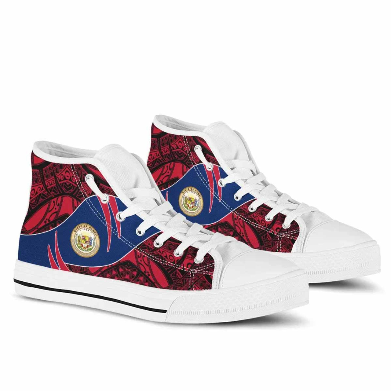 Hawaii High Top Shoes - Symmetrical Lines 8