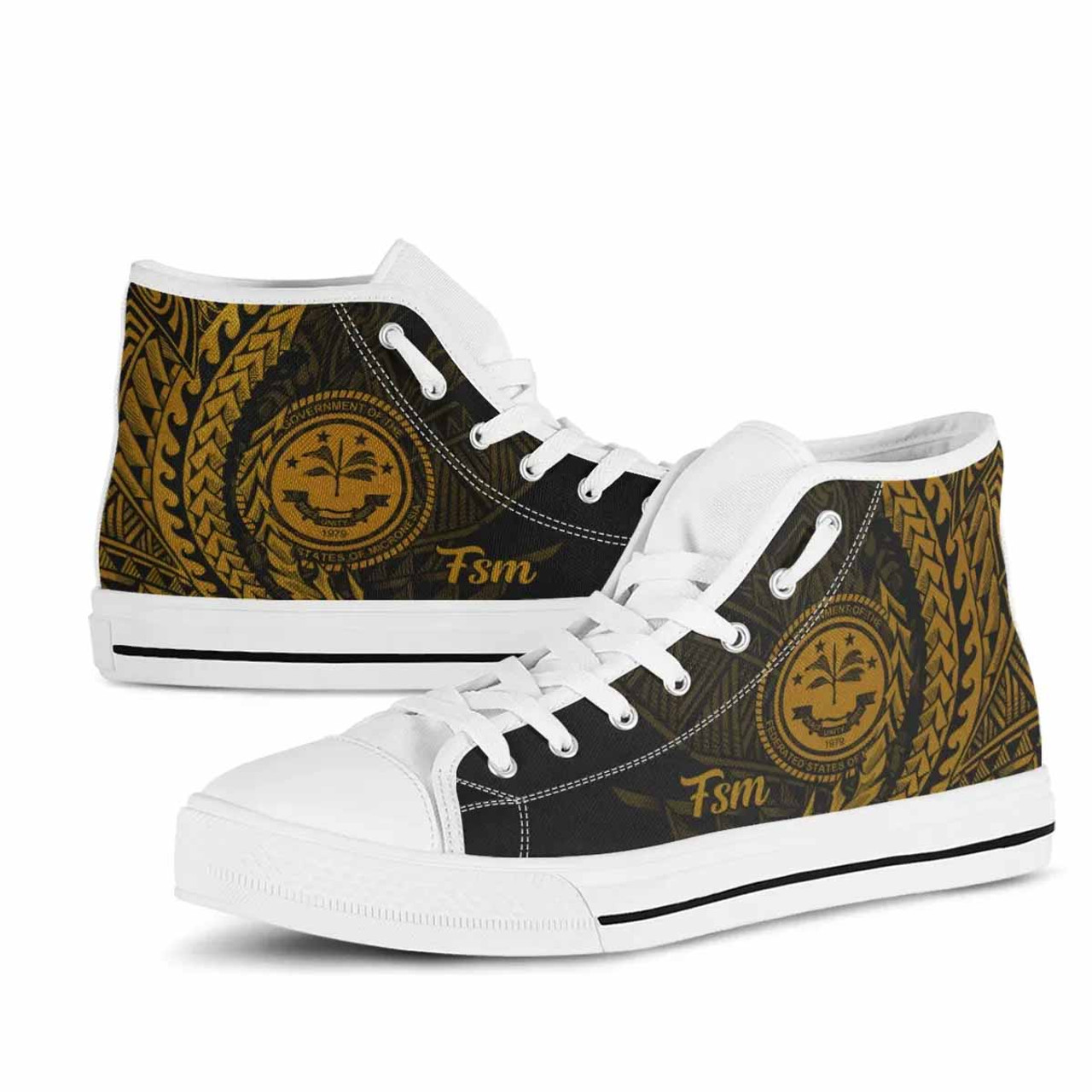 Federated States of Micronesia High Top Shoes - Wings Style 4