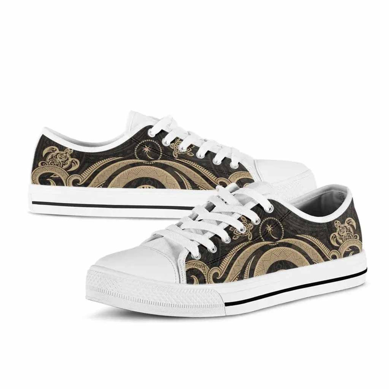 Chuuk Low Top Shoes - Gold Tentacle Turtle 8