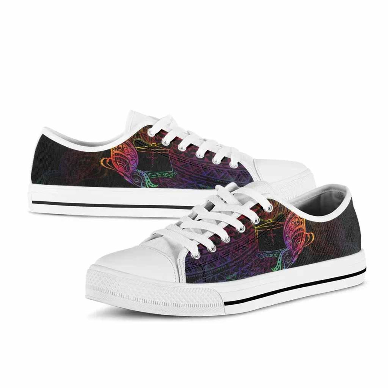 Tokelau Low Top Shoes - Butterfly Polynesian Style 7