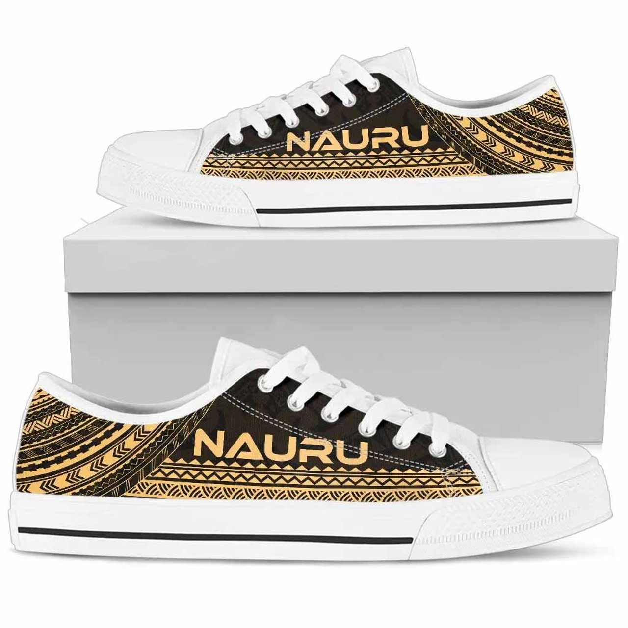 Nauru Low Top Shoes - Polynesian Gold Chief Version 1